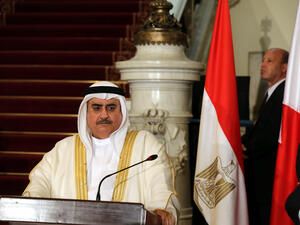 Bahraini Foreign Minister Khalid bin Ahmed al-Khalifa. (AFP) 