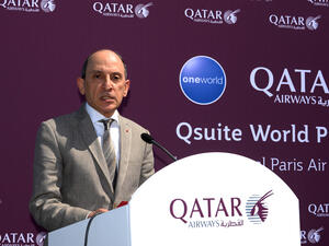 Chief executor of Qatar Airways speaks on new Qatar Airways Business plan. (AFP) 