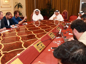 The Turkish troops will take part in joint exercises with Qatari soldiers, pursuant to agreements signed between the two countries. (AFP) 