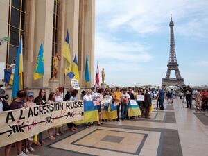 In the French election campaign, Macron took a harder line on relations with Russia than his opponents. (AFP) 