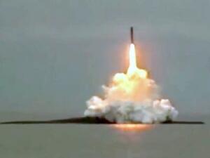 اطلاق صاروخ "سينيفا" العابر للقارات من  حوض بحر بارنتس