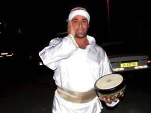 المسحراتي المسيحي ميشيل أيوب. 