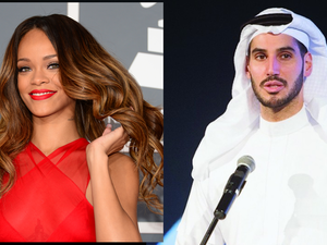 ريهانا وحبيبها رجل الأعمال السعودي حسن جميل