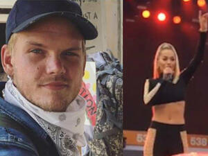 Tragic: The 27-year-old burst into tears as she held a minute silence for the producer, who was found dead aged 28 in Muscat last week, before performing the track they worked on together. Tough: Rita told the 40,000-strong crowd ahead of her performance: 'I'm going to say something which is really, really special because it's going to be hard for me to sing this next song' (Source: Avicii - Instagram)