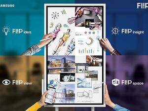 Each Flip display is customizable and can configure to portrait or landscape orientations to suit unique meeting needs.