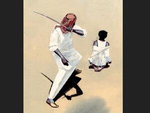 The sword is historically used for beheading in Saudi although there are considerations to move to a firing squad due to lack of proper swordsmen. [pmgmt]