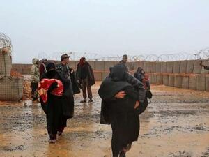 مخيم الركبان الواقع على الحدود السورية الأردنية.