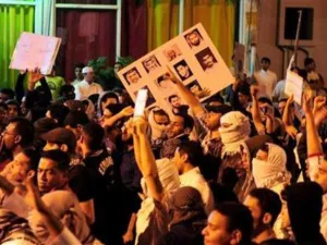 متظاهرون في العوامية