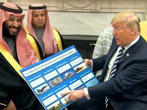 ترامب يعتبر مبيعات الأسلحة سبيلا لإيجاد الوظائف في الولايات المتحدة