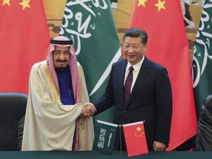 The agreements between Saudi Arabia and China will cover a variety of issues, ranging from energy to space technology. (AFP/Lintao Zhang)