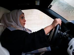 A Saudi woman drives her car in Jeddah. (AFP/ File Photo)