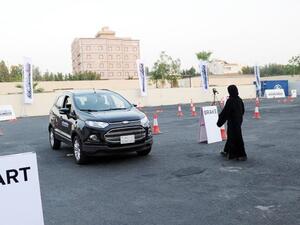 A Saudi woman has a driving lesson in Jeddah. (AFP/ File)