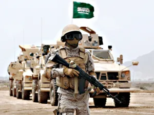 A Saudi soldier is seen in Yemen’s southern city of Aden. (AFP/ File)