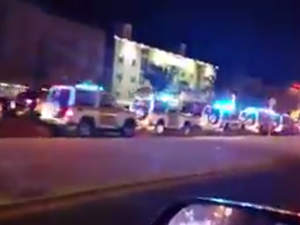 Exiled Saudi dissident Ghanem al-Dosari shared footage of the heavy police presence on Friday as protests were planned (Twitter)