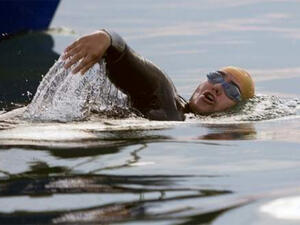 Saudi swimmer Mariam Binladin. (Twitter)