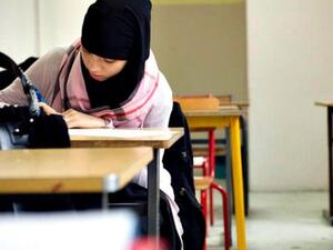 The Egyptian constitution grants the right to an education for all citizens, regardless of their legal status. (AFP/File)