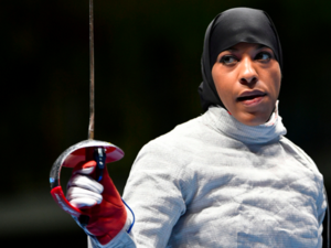African American fencer Ibtihaj Muhammad. (AFP photo)