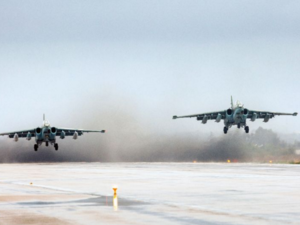 Russian fighter jets take off from the Hmeimim military base in the Latakia province of Syria (AFP Photo/Vadim Grishankin) Russian fighter jets take off from the Hmeimim military base in the Latakia province of Syria (AFP Photo/Vadim Grishankin)