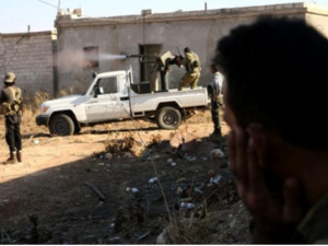 Rebels on the outskirts of Dabiq (AFP/File)