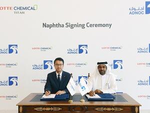 During the signing ceremony