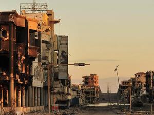 The empty streets of Sirte, Libya. (AFP/File)