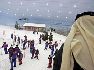 Ski Dubai, visible from the new Aspen Chalets. (AFP/File)