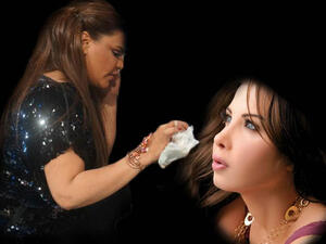 Ahlam (L) and Nancy and no BFFs!