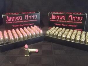 An American company based in Idaho is manufacturing and selling bullets coated in pork. Each product is "certified Haraam or unclean." (Photo / Jihawg website)