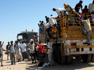 Somali refugees at a UNHCR reception center in Yemen in 2008. (AFP/Khaled Fazaa)