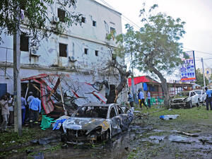 Victims were rushed to the Madina and Recep Tayyip Erdogan hospitals in Mogadishu. (AFP) 