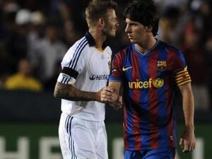 صورة أرشيفية لميسي وبيكهام