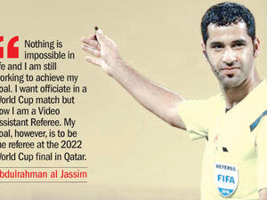Qatari referee Abdulrahman al Jassim (Photo: Qatar Tribune)