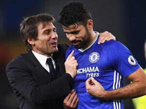 صورة أرشيفية من الموسم الماضي لكوشتا وكونتي