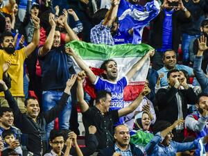 Esteghlal FC supporters attend the AFC Champions League qualifying football match between UAE's Al-Ahli and Iran's Esteghlal FC at Al-Rashid Stadium in Dubai on February 20, 2017.
STRINGER / AFP