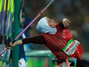 Iranian Paralympian athlete Hashemiyeh Motaghian Moavi (Photo: Press TV)