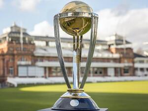 The ICC Cricket World Cup trophy
