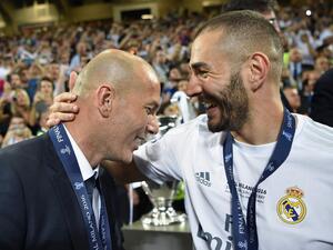 صورة أرشيفية لبنزيمة وزيدان