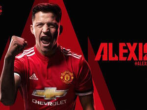 الصورة التي نشرها مانشستر يونايتد عقب الإعلان عن انتقال أليكسيس سانشيز