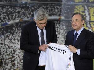 صورة أرشيفية لبيريز (يمين) وأنشيلوتي