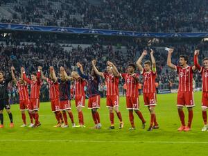 لاعبو بايرن ميونيخ يحتفلون (صورة أرشيفية)