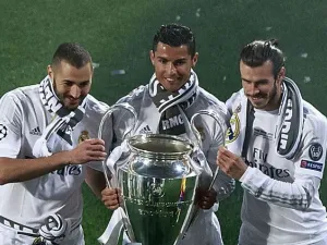ثلاثي ريال مدريد الهجومي المكون من بايل ورونالدو وبنزيمة
