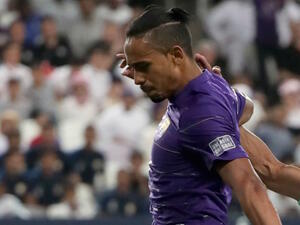  Brazilian midfielder Caio follows Murad Batna of Al Wahda as the Arab nation cracked down on the style of various footballers (Photo: Goal)