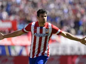 دييغو كوشتا حينما كان لاعباً في صفوف أتلتيكو مدريد