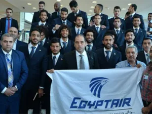 Egypt national football team fly to Russia for World Cup (Photo: Ahram Arabic Gate)