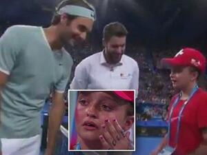 فيدرر والطفلة المعجبة