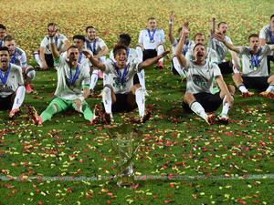 لاعبو منتخب ألمانيا يحتفلون باللقب