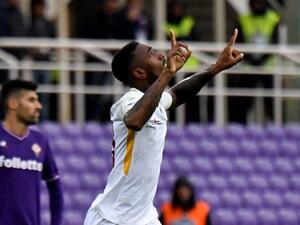 غيرسون يحتفل خلال المباراة