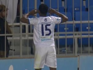 الشمراني يحتفل بهدفه