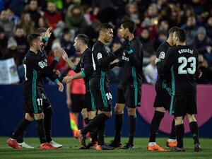 ريال مدريد يحقق الفوز دون نجمه كريستيانو رونالدو الذي قرر المدرب زين الدين زيدان إراحته