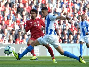 صلاح يسدد مسجلاً هدف فوز ليفربول